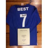 George Best Manchester United Wembley 1968 European Cup Final Replica Blue Shirt: Personally