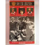 George Best Signed Football Video: Soccer Legends 1990 a tribute to Law Best and Charlton. Signed by