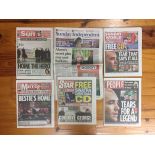 2005 Newspapers Relating To George Bests Death + Funeral: All different newspapers. Lot 10. (6)