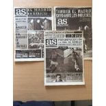 1968 European Cup Semi Final Spanish Football Newspapers: AS Sports Spanish newspapers relating to