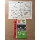 1965 England v Ireland Signed Football Programme: Dated 10th November 1965. Programme is fully