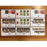 George Best First Day Covers: Football Heroes Stamps. All Covers have George Best stamps and are