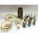 A collection of Beswick Beatrix Potter figures, Royal Doulton Bunnykins nursery tableware etc.