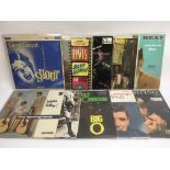 A collection of collectable LPs from the 1950s/60s, various artists including Elvis Presley, Roy