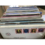 A collection of LPs by various artists including Free, Joe Cocker, John Mayall, Pink Floyd and