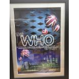 A framed poster for The Who VIP party Madison Square Garden 2000 by Rex Ray. Excellent condition.