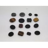 16 quality ring centres including haematite, onyx