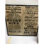 A collection of eight framed mid 19th century orig