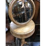 A Victorian style whatnot and a satin wood wash stand .