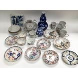 A collection of mixed Oriental porcelain.