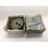A boxed Hardy Viscount fishing reel.