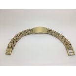 A heavy silver gilt bracelet.