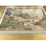 A gilt framed water colour attributed to Miles Bir