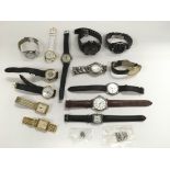 A collection of gents watches, various makes.