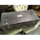 A vintage Electrolux box and contents plus a woode