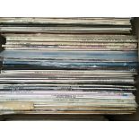 Eight boxes of LPs and 10 inch records including classical and jazz titles plus popular shows of the