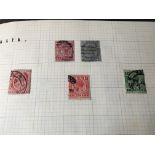 An interesting collection of six albums of world stamps including some first day covers, used and