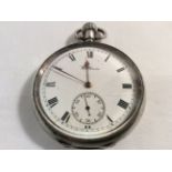 A Waltham pocket watch and a small H/M silver pock