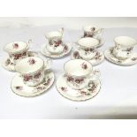 A Royal Albert Lavender Rose bone China tea set si