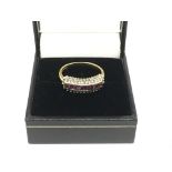 An 18ct gold ruby and diamond ring, approx 3.4g an