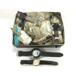 A box of mixed watches.