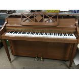 A Quality modern mahogany cased Knight upright pia