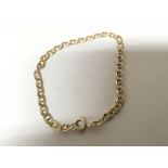 A 9carat gold open link bracelet weight 4.5g