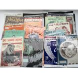 A collection of vintage music sheets and related ephemera - NO RESERVE