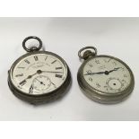 A vintage hallmarked silver pocket watch and one o