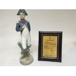 A Lladro figure of Napoleon with certificate of au