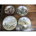 4 Victorian pot lids