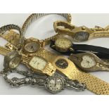 Eight ladies wristwatches including Rotary and Sek