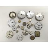 A collection of watch movements to include Garrard