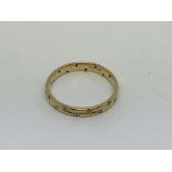 An 18ct gold full eternity ring set with 2 rows of