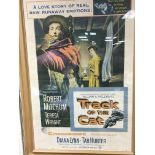 A framed and glazed vintage film poster for 'Track