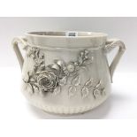 A Belleek porcelain 2 handled bowl with 2nd period