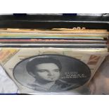 A collection of Elvis Presley LPs including 'Elvis