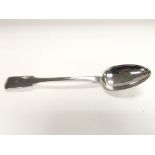 A large silver serving spoon, Exeter hallmarks.