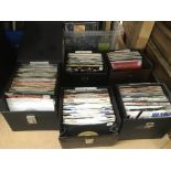 A case of mainly 1980s LPs and 12 inch singles by various artists including Was Not Was, Talk