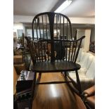 An Ercol Windsor type rocking chair.