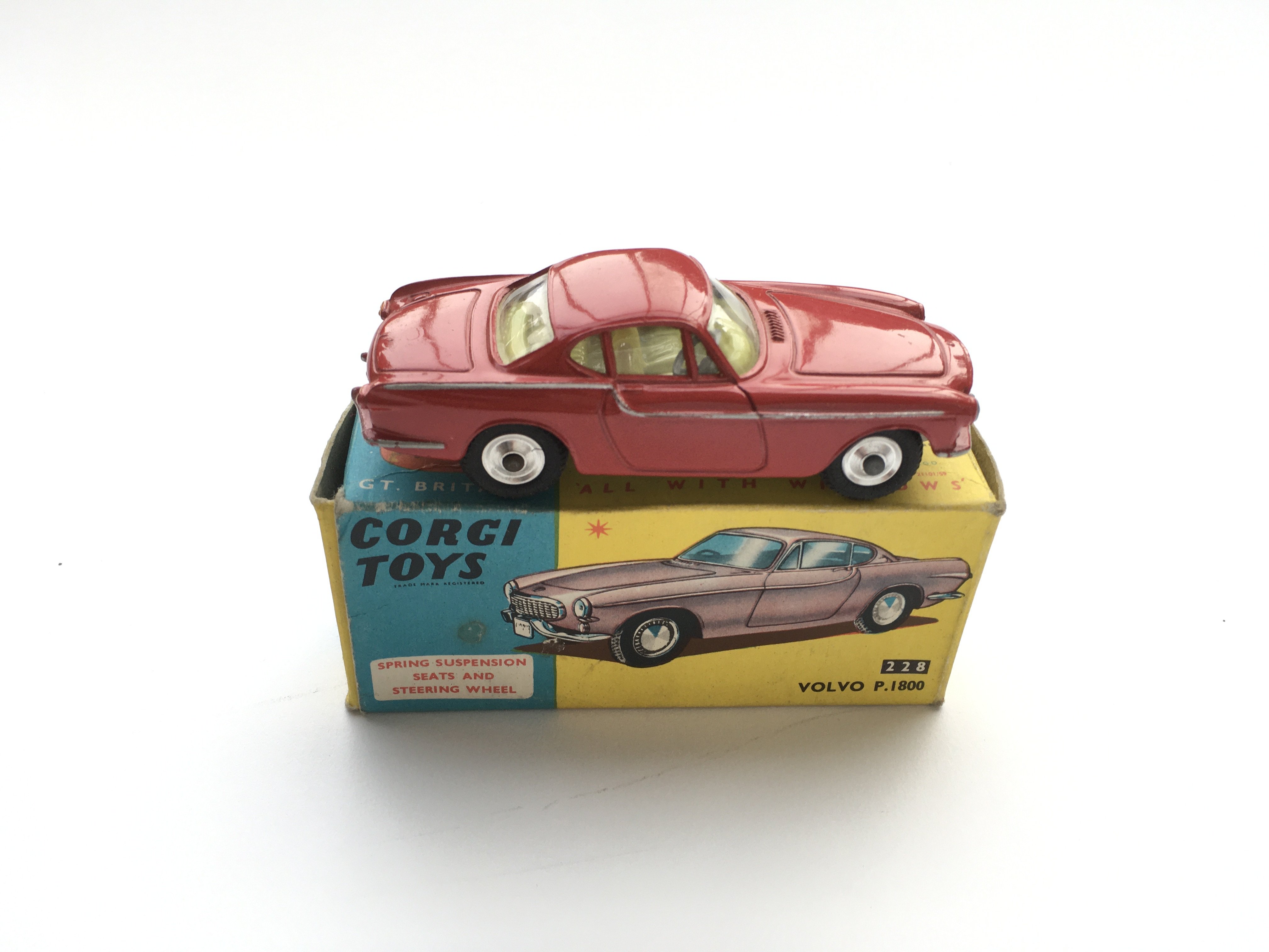 4 boxed Corgi cars, #305 a Triumph T.R.3, #224 a B - Image 5 of 5