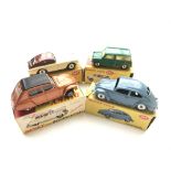 4 Dinky cars boxed,#167 a A.C.Aceca Coupe, #149 Ci