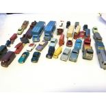 A collection of die-cast cars and lorry's by Lesne