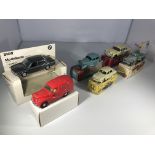 Six assorted model vehicles. A BMW 528i model by G