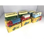 Six Dinky Toys vehicles. Two double deck busses #2