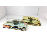 2 Dinky 6 pounder anti-tank guns boxed #625