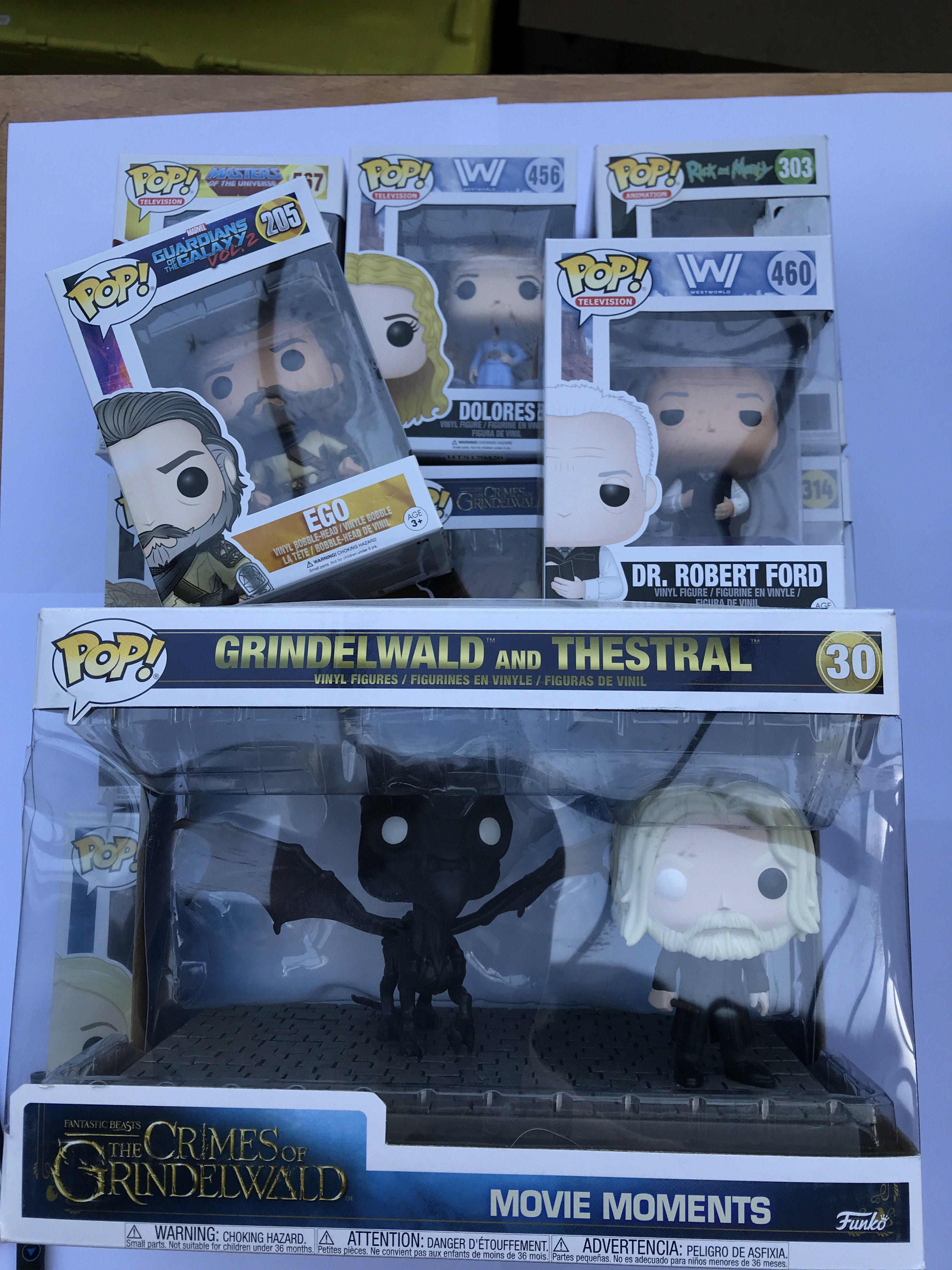 A box containing a collection of pop figures - NO RESERVE