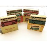 2x Dinky Double Deck Bus (Dunlop) #290, a Leyland