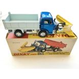 A Dinky Ford D.800 Snow Plough and tipper truck bo