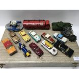 A small collection of Dinky and Corgi toys